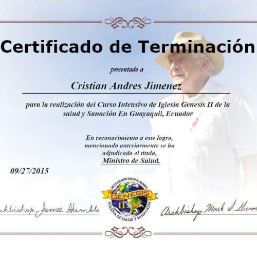 Distribuidores MMS Ecuador Autorizados por Jim Humble